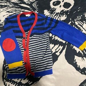 H&M Red and Blue Striped Sweater